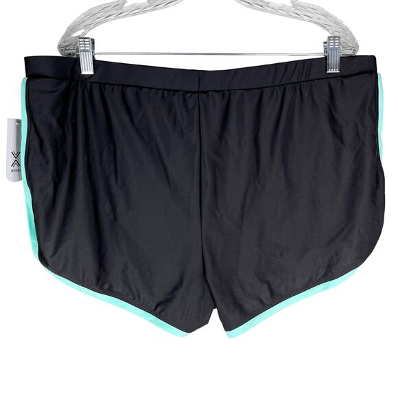 Xersion Womens Swim Shorts XXL Aqua Sea Vibrant Vacation Lined New - Picture 6 of 10